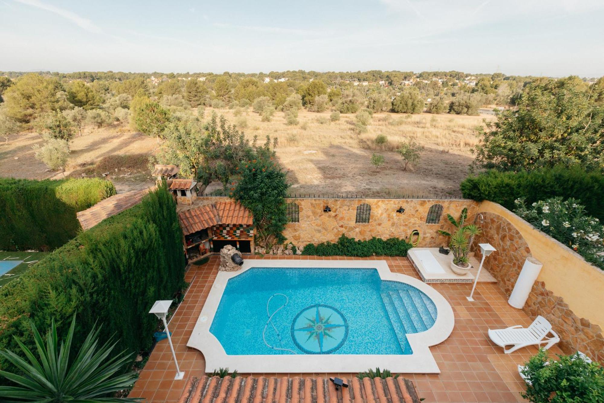 Chalet, Villa Rodeada De Naturaleza Piscina A Doce Klm De Valencia Y 7 Del Aeropuerto Exteriör bild